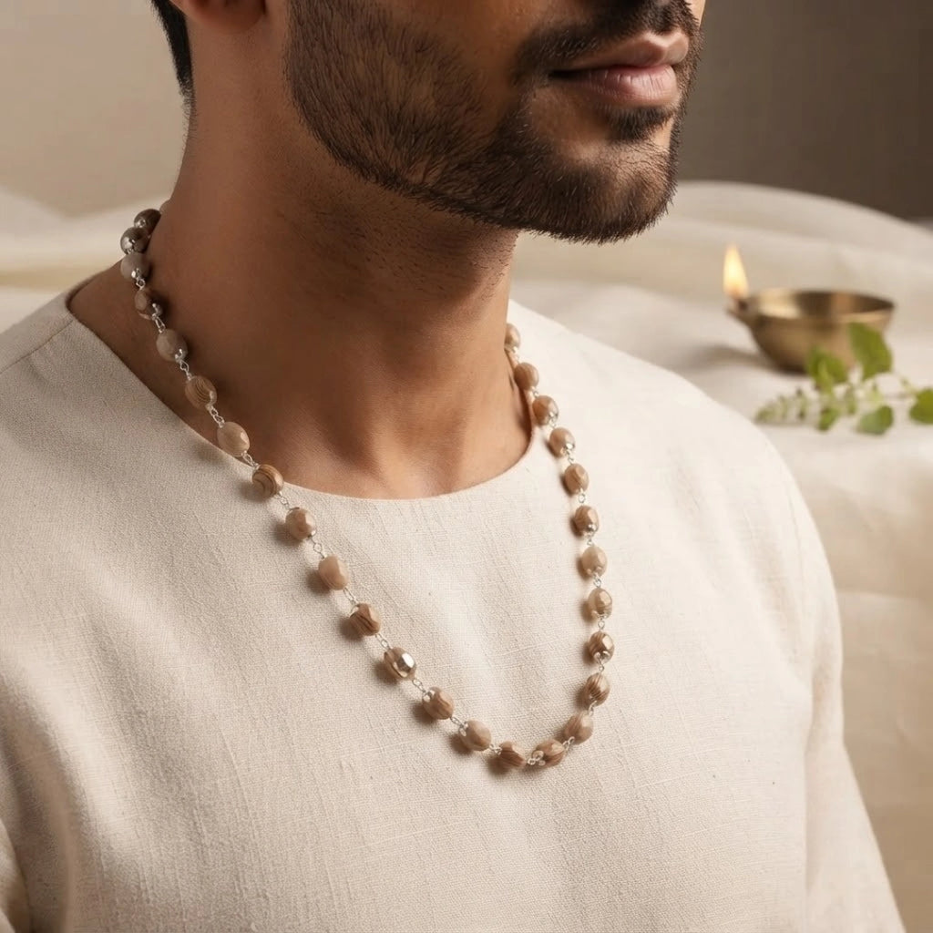 Tulsi Mala Silver Plated