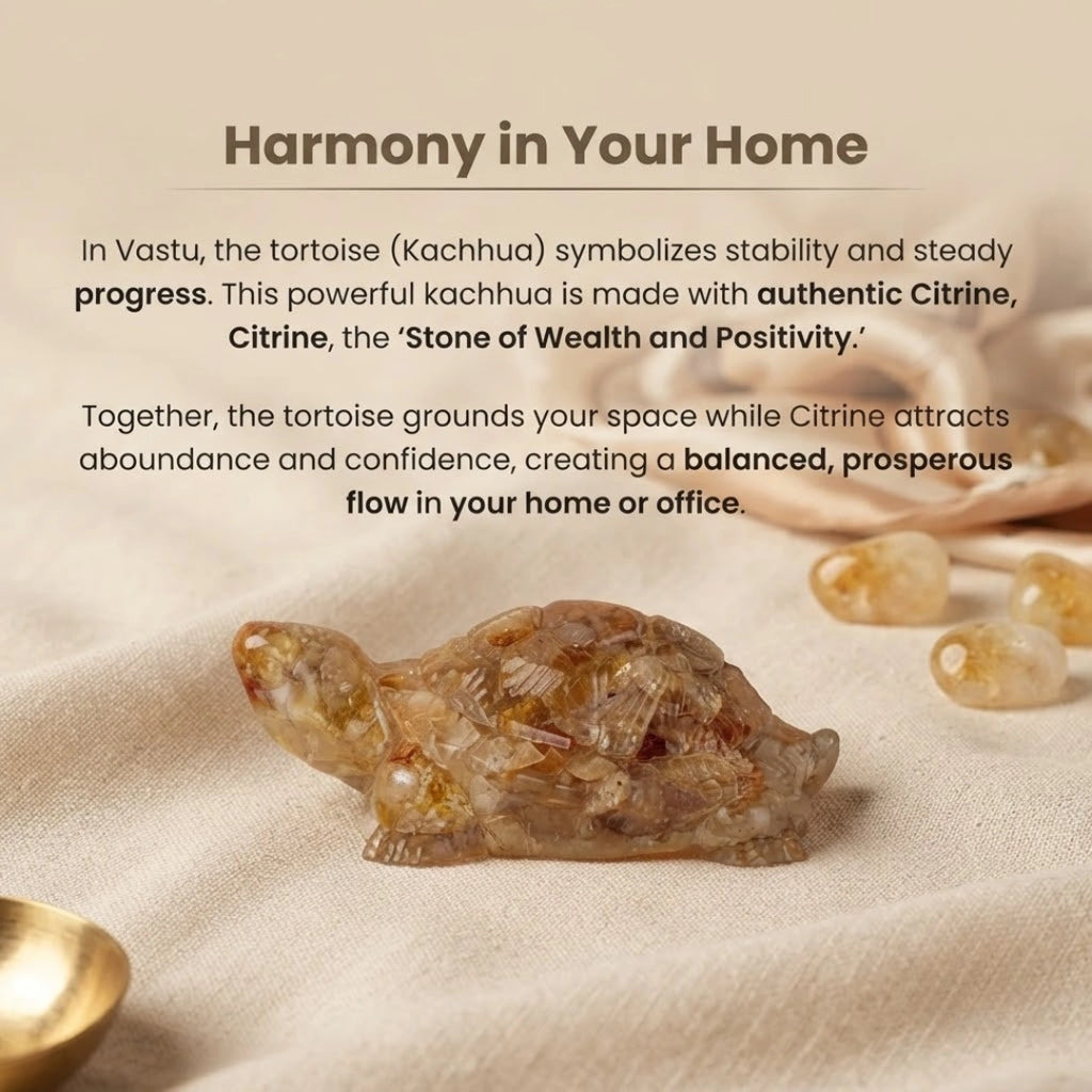 Vastu Citrine Tortoise