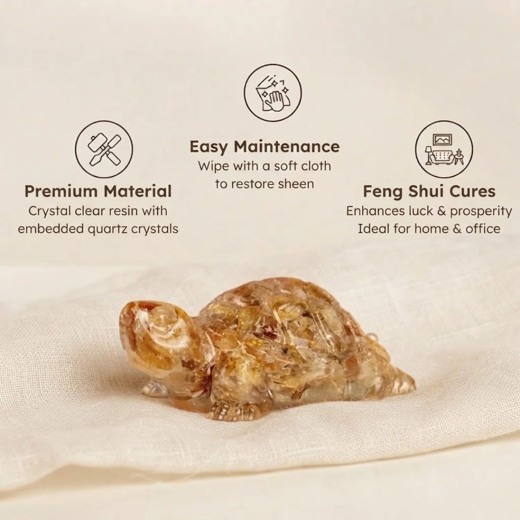 Vastu Citrine Tortoise
